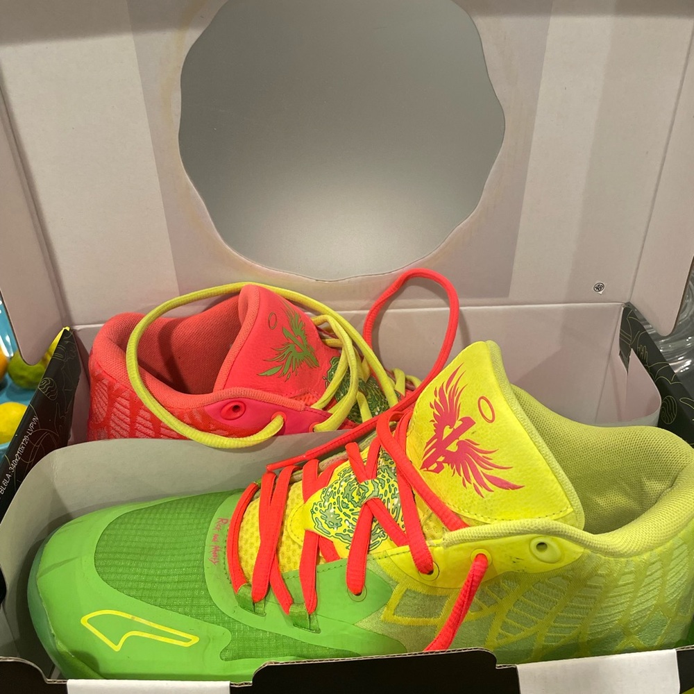 Rick and Morty Puma’s limited edition basketball shoes.